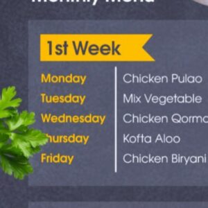 Office Menu (week 1)